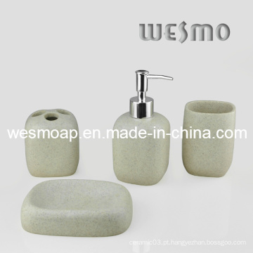 Sandstone Acabamento Polyresin Bath Set (WBP0281A)